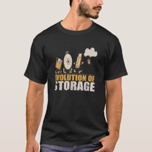 Evolution Of Data Storage Devices USB Floppy Disc  T-Shirt