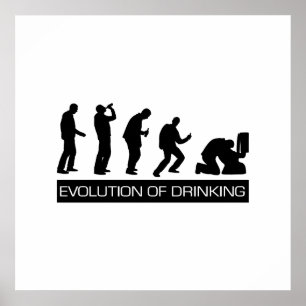 Evolution of Drinking Poster