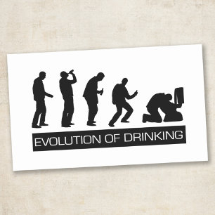 Evolution of Drinking Rectangular Sticker