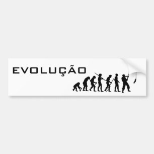 EVOLUTION OF FISHES BUMPER STICKER