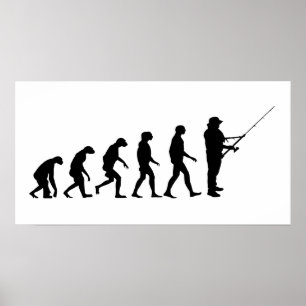 Evolution of Fishing Poster