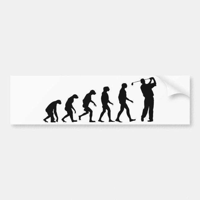 Evolution of Golf Bumper Sticker (Front)