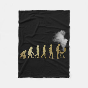 Evolution Of Grill Master - Grilling Gifts - I Do Fleece Blanket