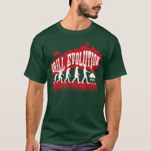 Evolution of Grilling BBQ Cooking Lover  T-Shirt