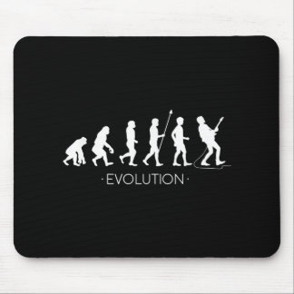 Evolution of Guitarist Shirt, Rock Music Guitar Mouse Pad