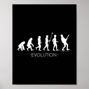 Evolution of Guitarist Shirt, Rock Music Guitar Poster