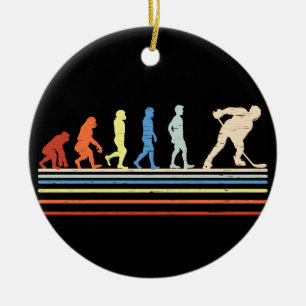 Evolution of Hockey Ceramic Ornament
