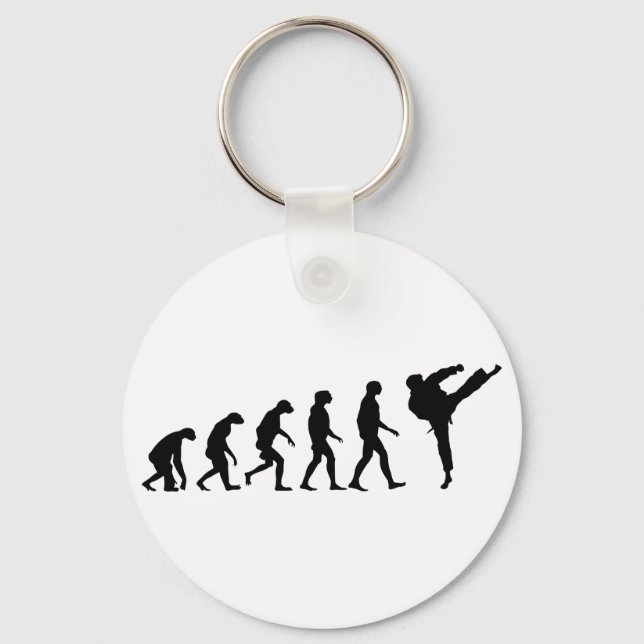 Evolution of Karate Key Ring (Front)