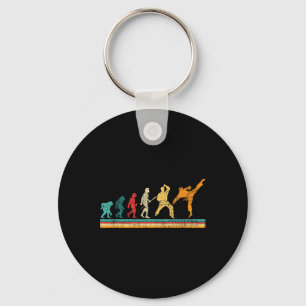 Evolution Of Karate - Martial Arts Coach Karateka Key Ring