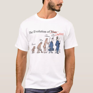 Evolution of Lawyers Men's T Shirt