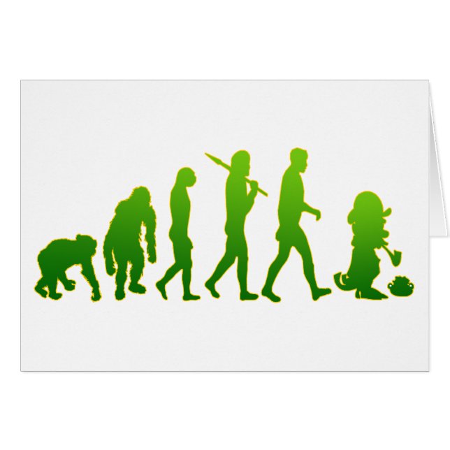 Evolution of leprechauns shirts & gifts (Front Horizontal)