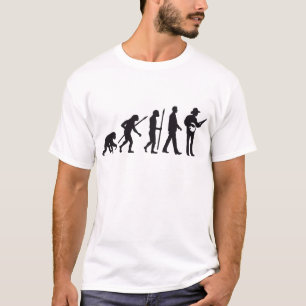 evolution of man banjo player T-Shirt