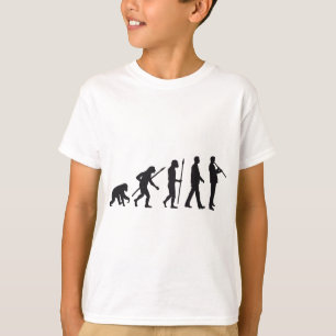 evolution of man clarinet player T-Shirt