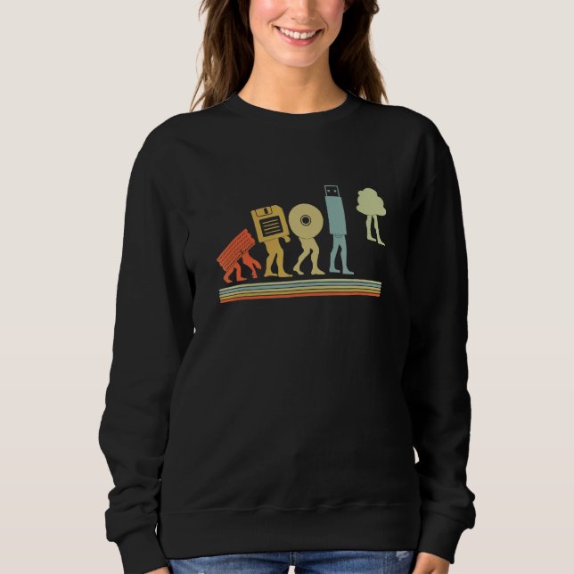 Evolution Of Man Coding Software Developer Program Sweatshirt (Front)