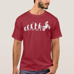 Evolution Of Man Motocross Evolution Funny Dirt T-Shirt