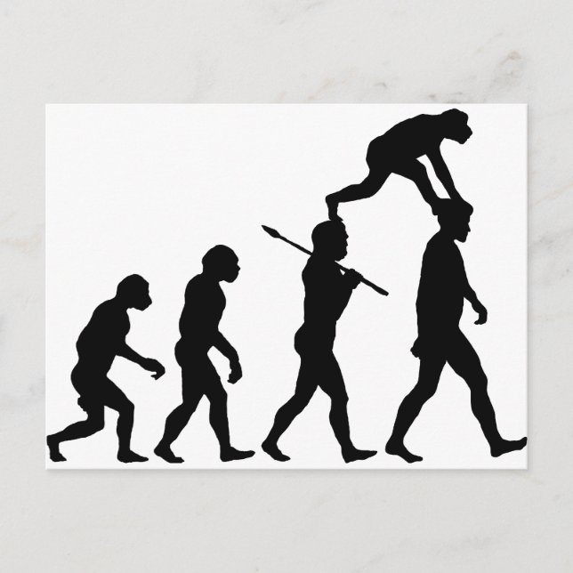Evolution of Man Postcard (Front)