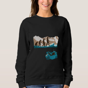 Evolution Of Man Scuba Diver Diving Dive Swimming Sweatshirt