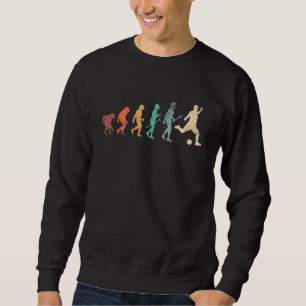 Evolution of Man Soccer Fottball Vintage Retro Sweatshirt