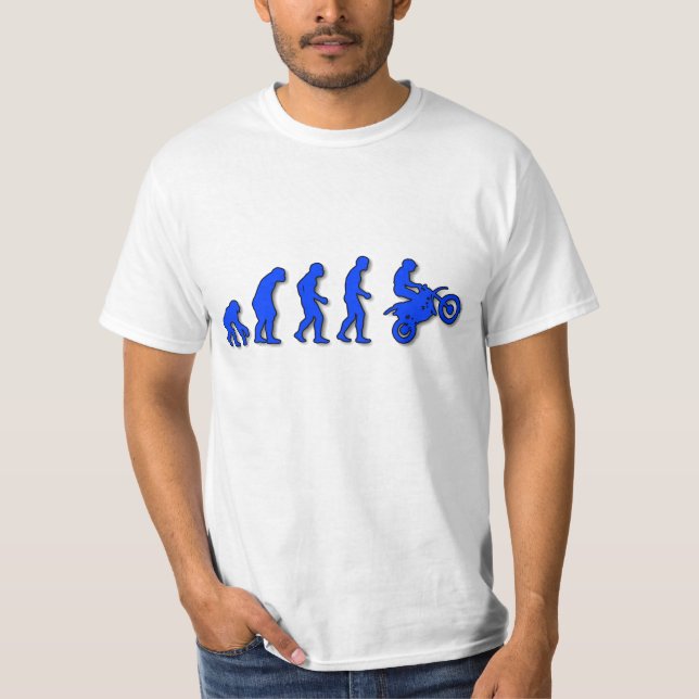 Evolution of man to motorcycle T-Shirt (Front)