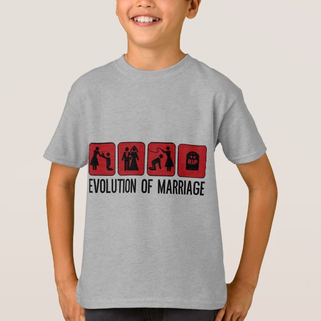 Evolution of Marriage T-Shirt (Front)