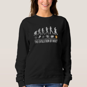 Evolution Of Money Bitcoin Elon Btc Musk Krypt Med Sweatshirt