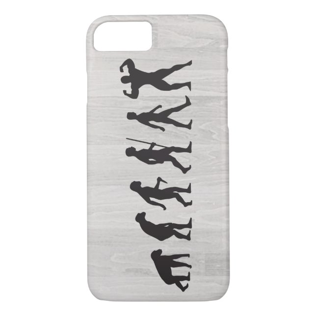 Evolution of Muscle Man Case-Mate iPhone Case (Back)