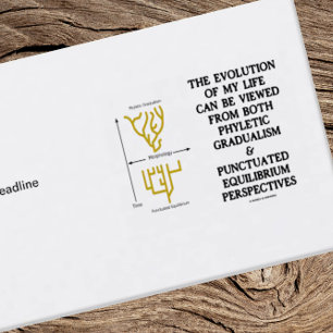 Evolution Of My Life Viewed Phyletic Gradualism Business Card