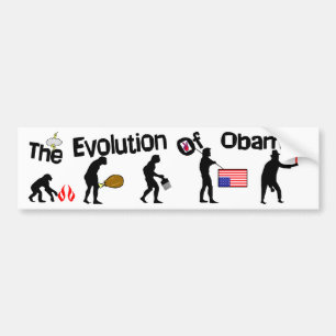 Evolution Of Obama! Bumper Sticker