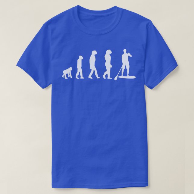 Evolution of Paddleboarding Paddleboard Paddle Wat T-Shirt (Design Front)