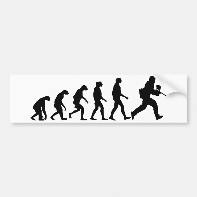 Evolution of Paintball Bumper Sticker (Front)