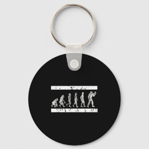 Evolution Of Paintball Player Humor Tactical Game  Key Ring