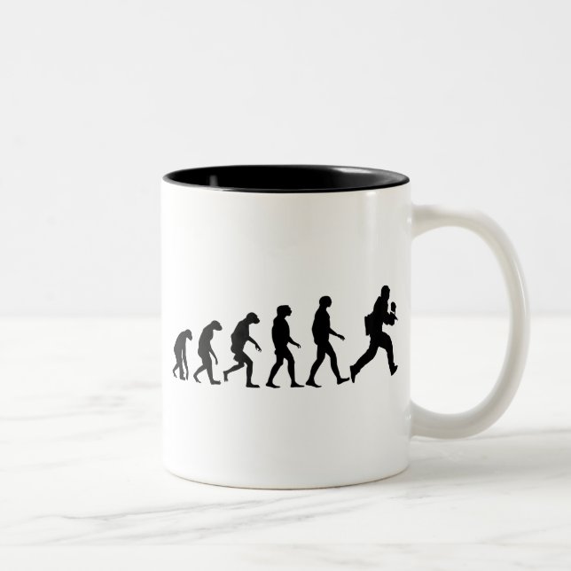 Evolution of Paintball Two-Tone Coffee Mug (Right)