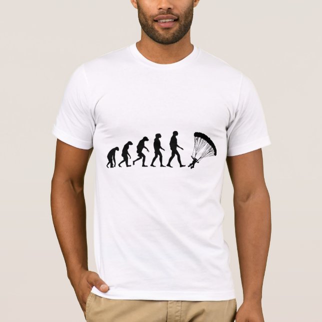Evolution of Parachuting T-Shirt (Front)