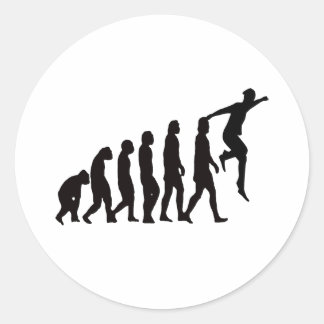 Evolution of Parkour (Free Running) Classic Round Sticker