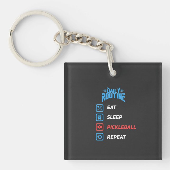 Evolution of Pickleball Key Ring (Front)