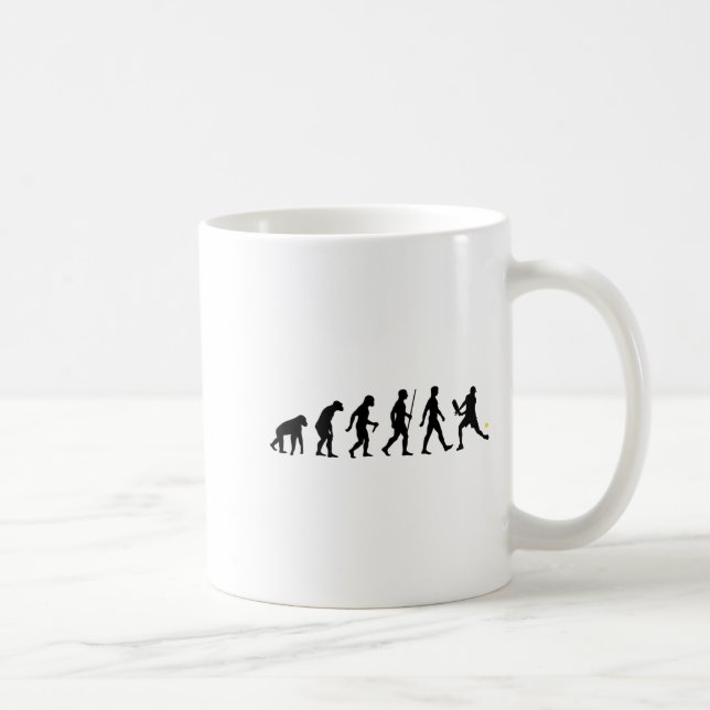 Evolution of pickleball pickle ball funny coffee mug (Right)