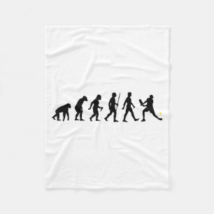 Evolution of pickleball pickle ball funny fleece blanket