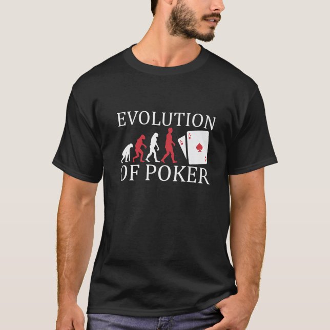 Evolution of Poker Premium T-Shirt (Front)
