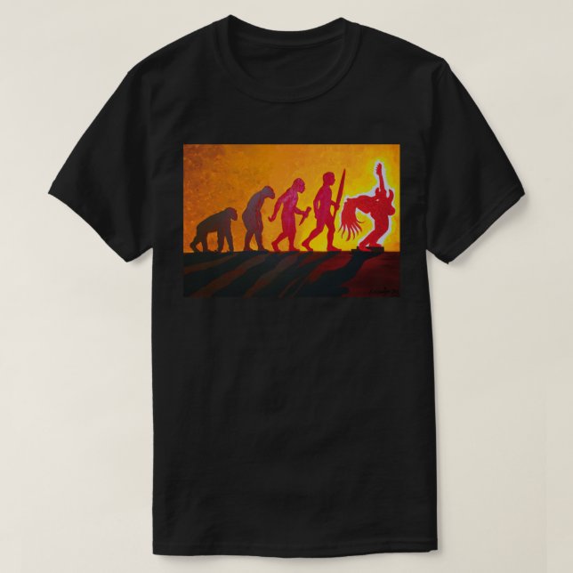 Evolution of Rock T-Shirt (Design Front)