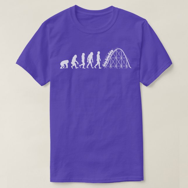 Evolution of Roller coaster T-Shirt (Design Front)