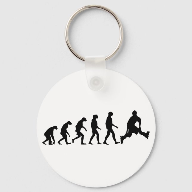 Evolution of Rollerblading Key Ring (Front)