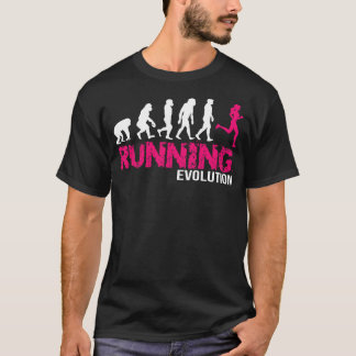 Evolution of Running Girls Runners gift T-Shirt