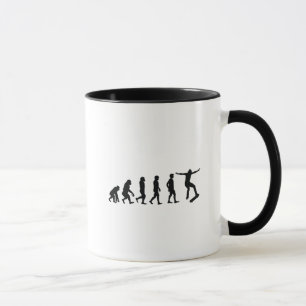 Evolution of Skateboarder Skateboarding Funny Gift Mug