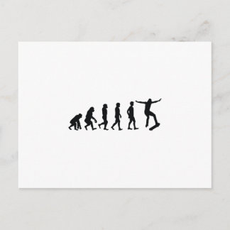 Evolution of Skateboarder Skateboarding Funny Gift Postcard