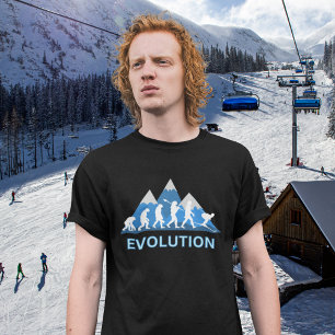 Evolution of Skiing  T-Shirt