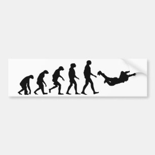 Evolution of Skydiving Bumper Sticker