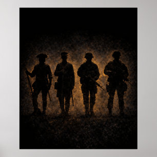 Evolution of the American Soldier  Poster