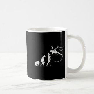 Evolution Of The Climber Fun Rock Climbing Coffee Mug