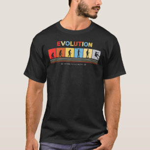 Evolution Of The Human Being Climber Retro 70s Cli T-Shirt