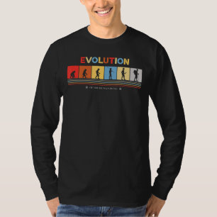 Evolution Of The Human Being Into A Hiker Retro 70 T-Shirt